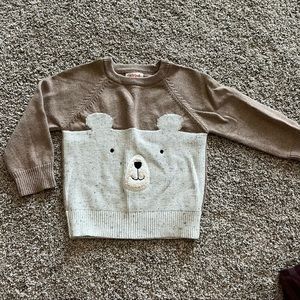 Cat & Jack bear sweater- 2T